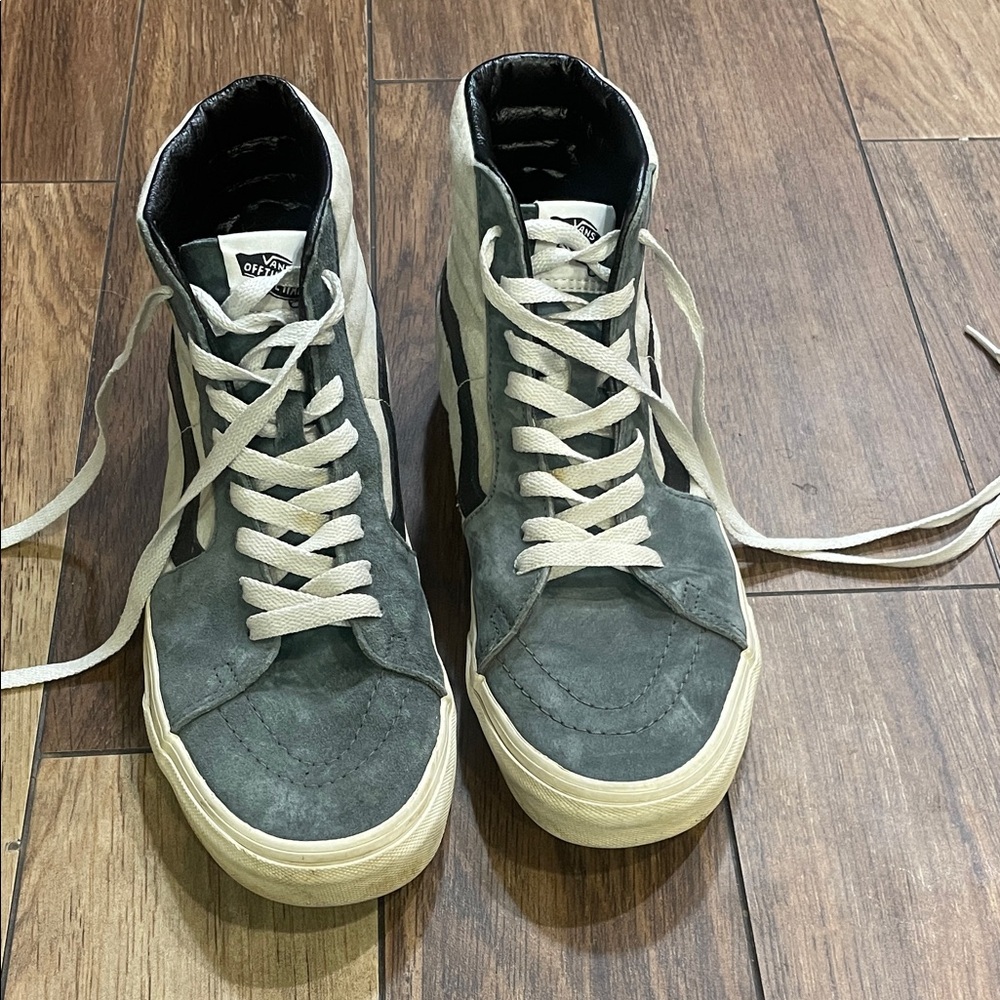Vans Men's Greyish blue High-Top Sneakers